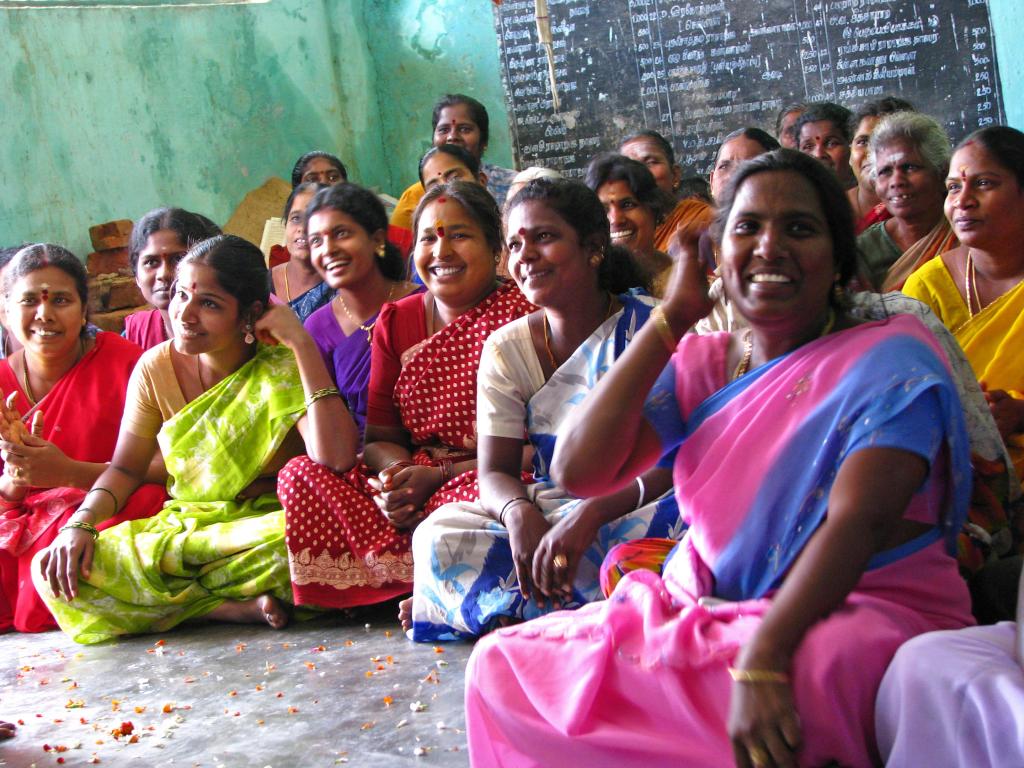 Women self-help group meeting