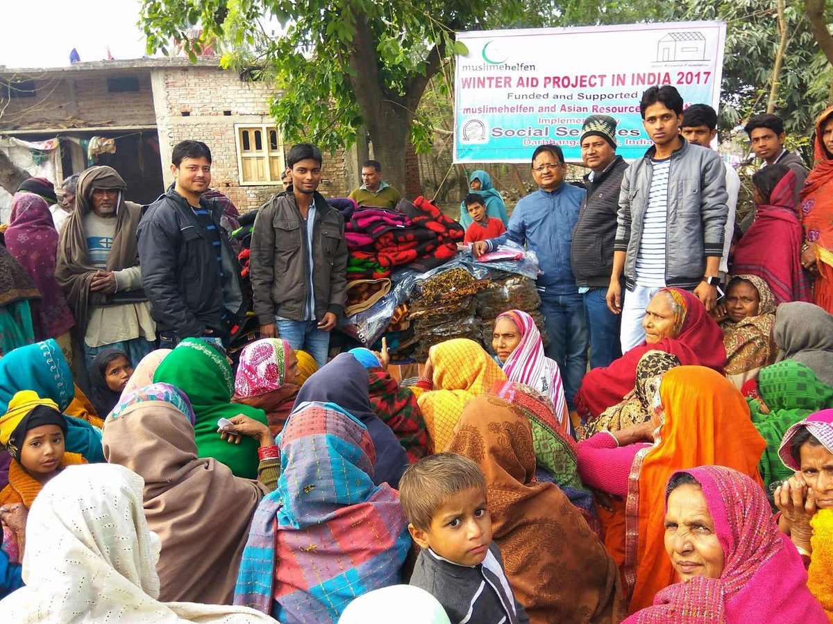 Field team conducting a community health camp